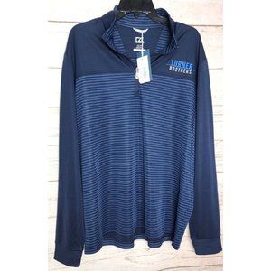 Cutter & Buck XL CB DryTec 50 UPF Plus 1/4 Zip Turner Brothers Embroidered Shirt